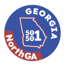 map of Georgia with 50501 inside